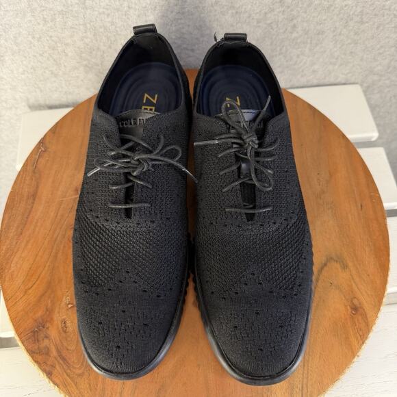 Cole Haan 2.ZERØGRAND Men’s 13M Black Stitchlite Wingtip Oxford Shoes C28527 main image 8